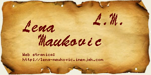 Lena Mauković vizit kartica